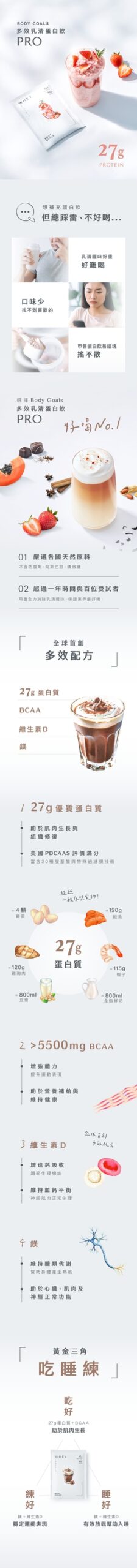 Body Goals 多效乳清蛋白飲Pro - | 黑糖奶茶 | 隨手包