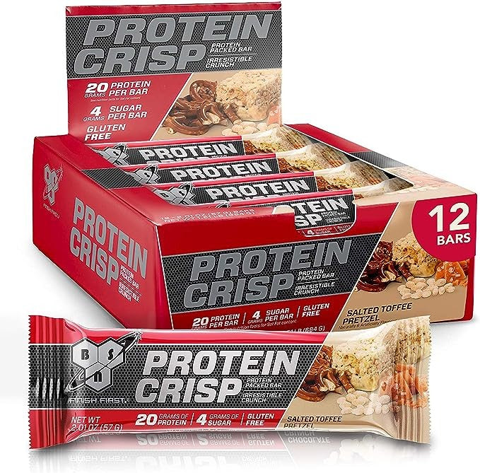 BSN- Protein Crisp Bar Syntha-6 酥脆蛋白棒-鹽味太妃糖椒鹽香味 55g ( 1 條)