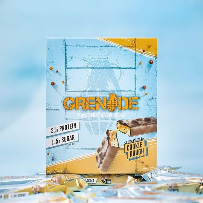 Grenade Protein Bars 曲奇麵團蛋白棒 Chocolate Chip Cookie Dough