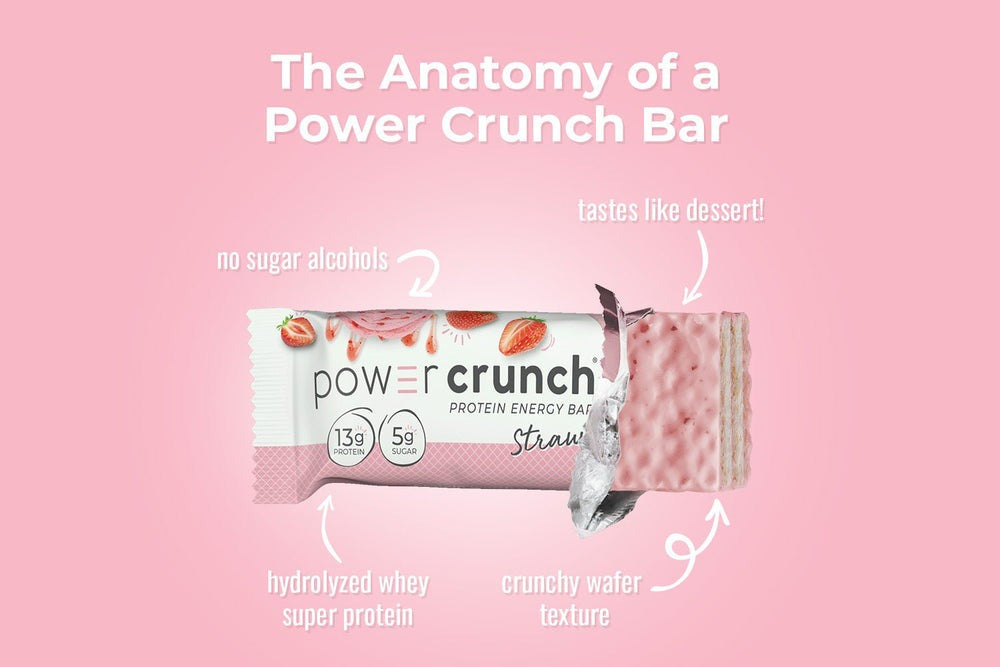Power Crunch 高蛋白酥脆威化餅 士多啤梨奶油味 Strawberry 40g
