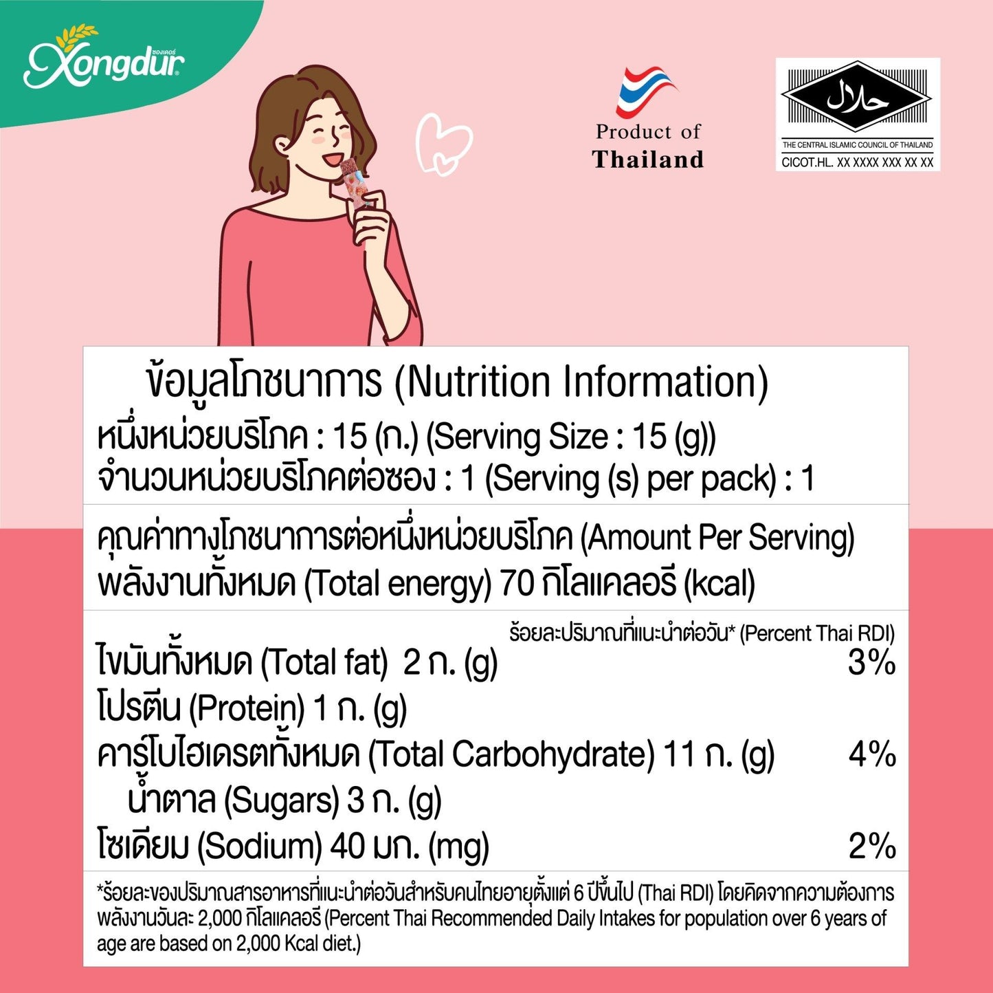 即期--食用期 2 月4 日--Xongdur FoodFitt Granola Bar Strawberry Cheese Cake 燕麥棒士多啤梨芝士蛋糕味