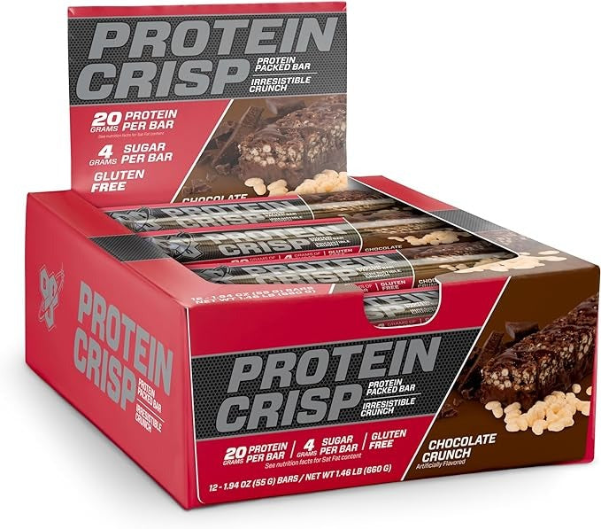 BSN- Protein Crisp Bar 酥脆蛋白棒-朱古力口味 55g X12