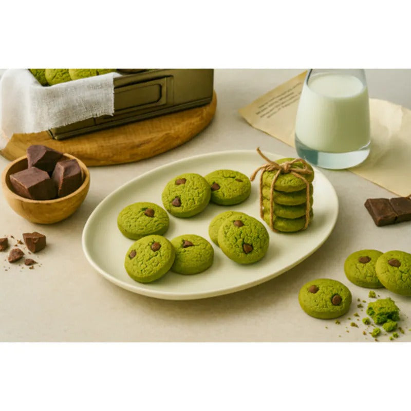 EAT'S Better 無糖全素高蛋白小食曲奇 - 抹茶朱古力粒 EAT'S Better Zero Sugar Vegan Protein snacks Cookies - Matcha Choco Chips