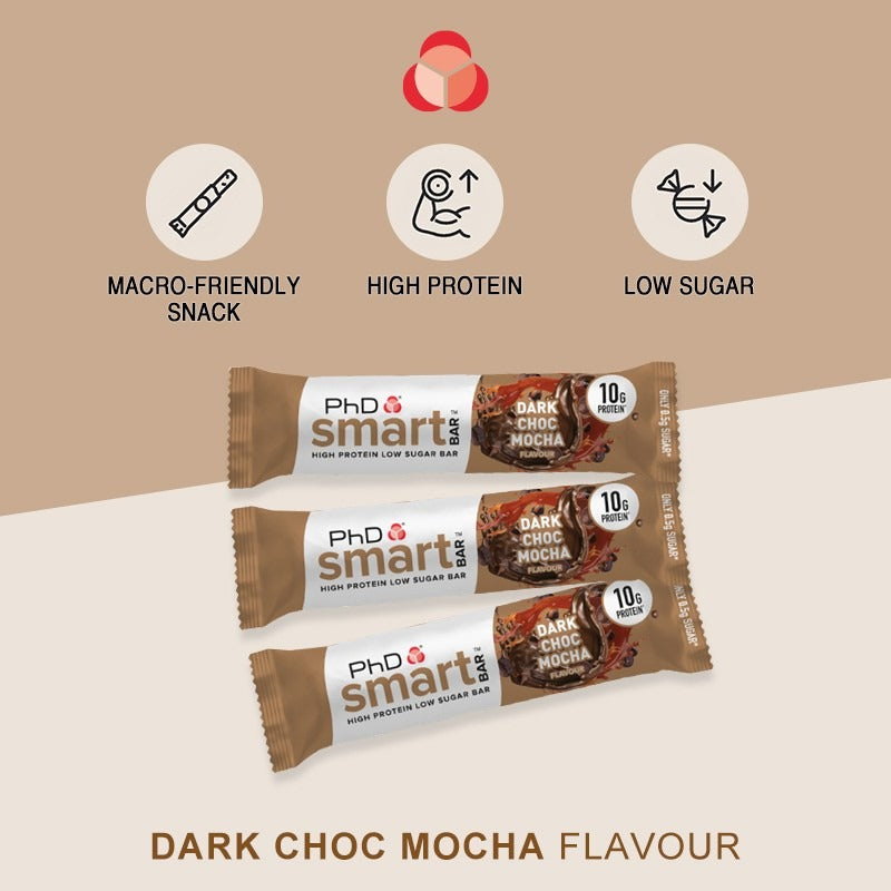 PHD Smart Bar -黑朱古力摩卡味 蛋白棒32g x 4 Smart Mini Protein Bar Mocha Flavour 32g x 4