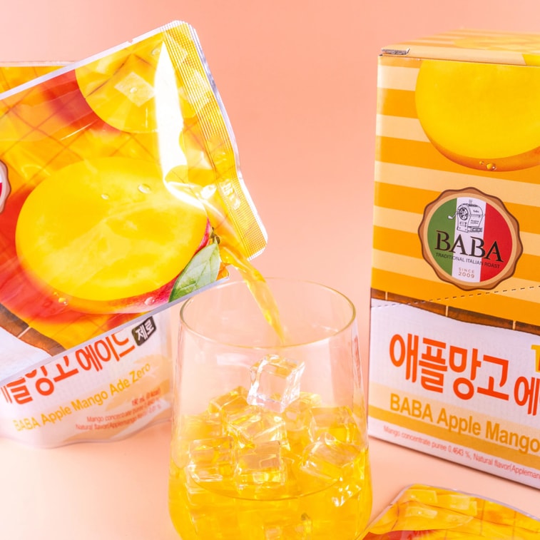 Baba蘋果芒果 Zero 特飲 2 包BABA Apple Mango Ade Juice,2 packs【Low Calories 0 Fat】