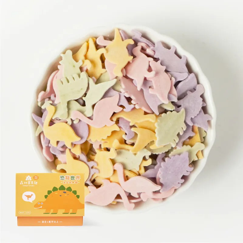 森林麵食｜恐龍世界四色蔬果造型麵 250g｜1.5Y+ | Forest Noodles Dinosaur World 4-Colour Vegetable Pasta 250g