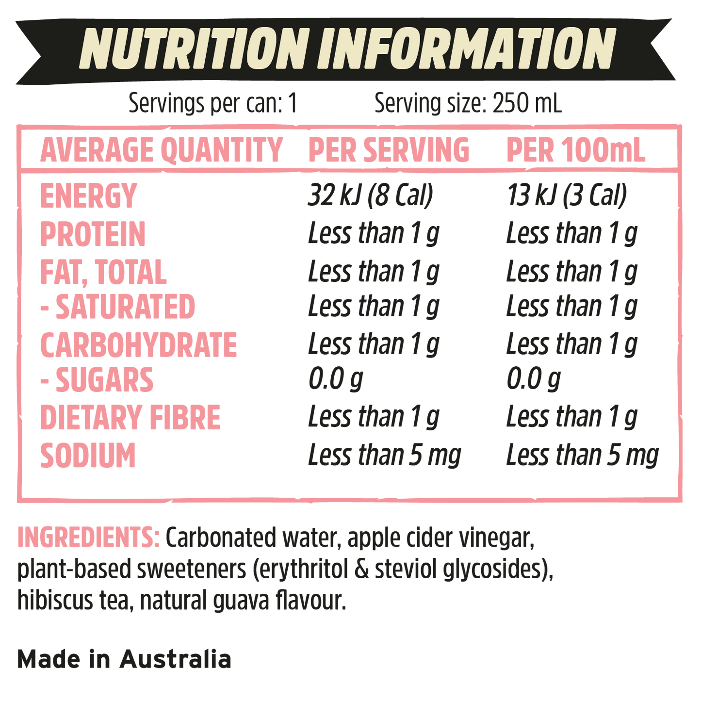 澳洲 REMEDY SODALY 100%全天然無糖 番石榴梳打 250mlX12