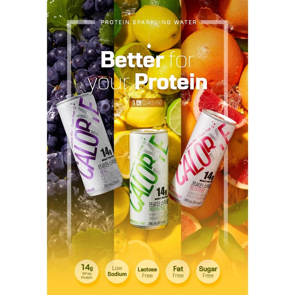 韓國 CALOBYE 蛋白質 有氣水 無糖蛋白質補充劑  提子味 BBD 4 SEP 2025