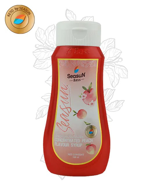 Seasun 無糖零卡糖漿 Peach Flavour Syrup 320 ml