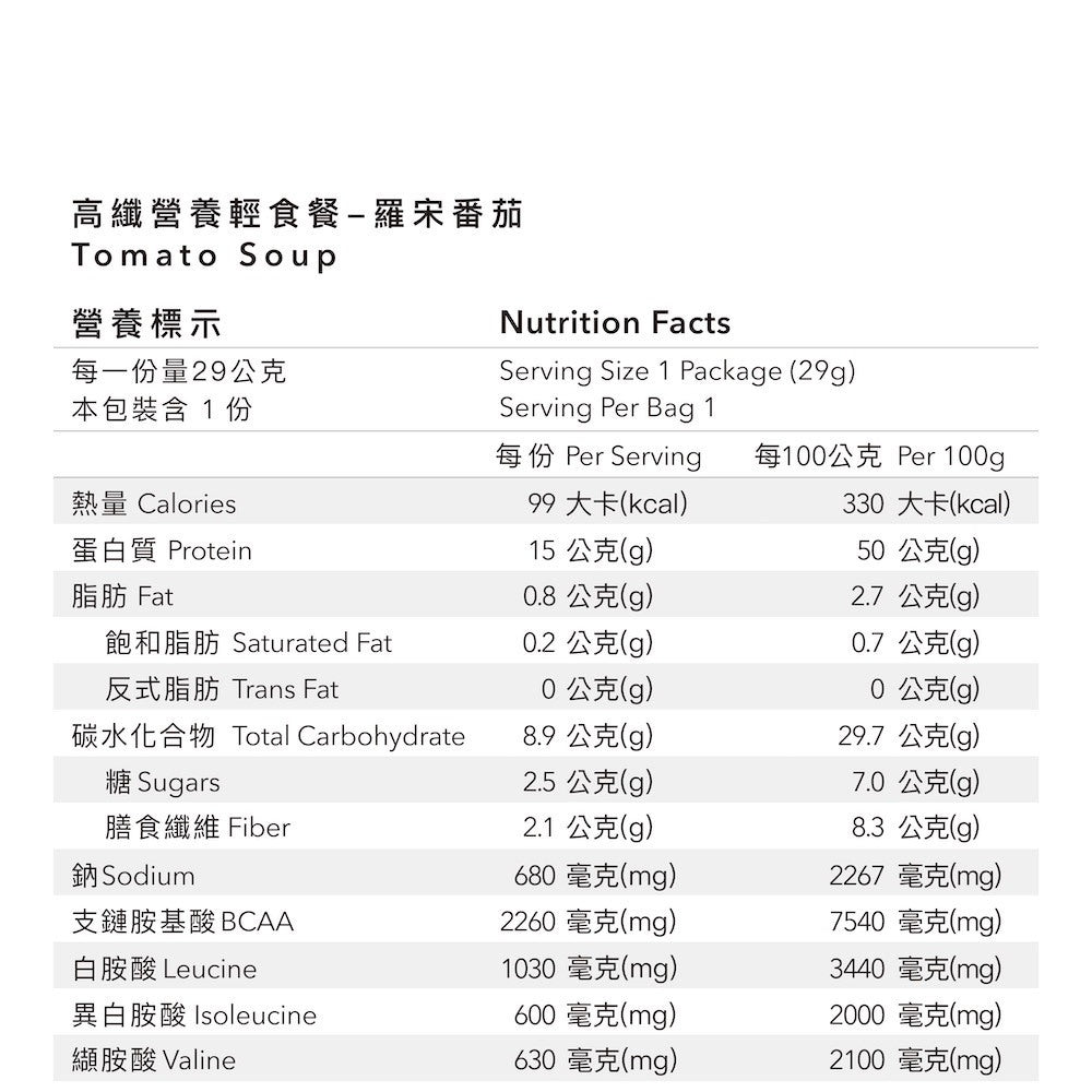 Body Goals   高纖營養輕食餐 | 羅宋番茄