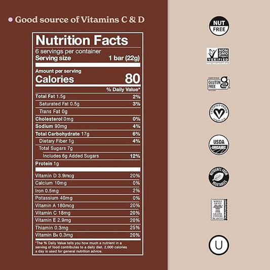 Madegood Crispy Squares Chocolate 有機脆脆穀麥米通 4.68oz / 132g