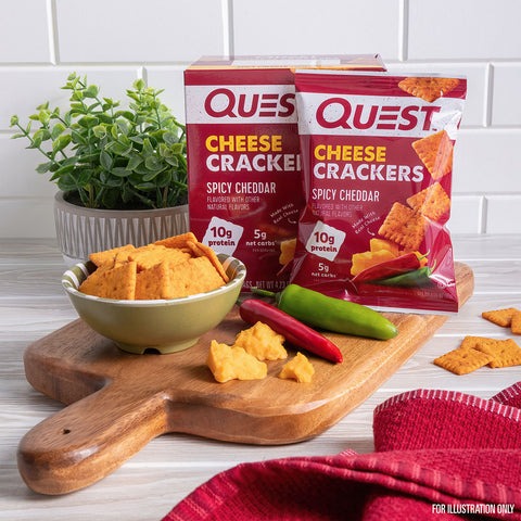 Quest - SPICY CHEDDAR CHEESE CRACKERS 芝士脆餅  30g