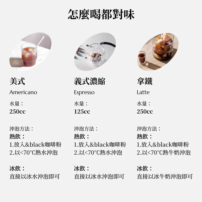 [Spark] & black Blend 優質蛋白咖啡 經典美式（1包）-無甜味