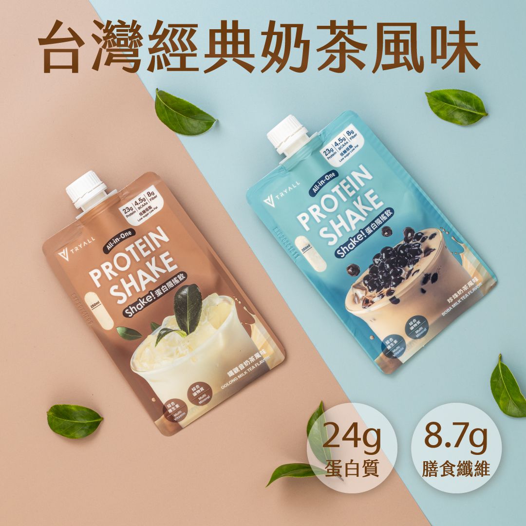 TRYALL 乳清蛋白Shake! 隨搖飲-鐵觀音奶茶 (1 包) 台灣蛋白粉 Tieguanyin Milk Tea