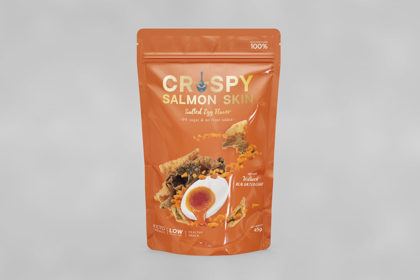 非油炸無糖三文魚皮