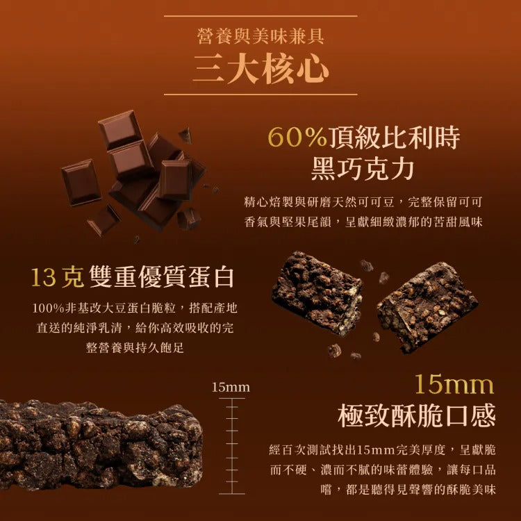 Spark 濃巧蛋白脆棒 - 60%黑巧克力 （8入盒裝）