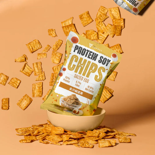 Tryall | Protein Soy Chips-Salted Egg  大豆蛋白酥脆脆-金沙鹹蛋黃30g