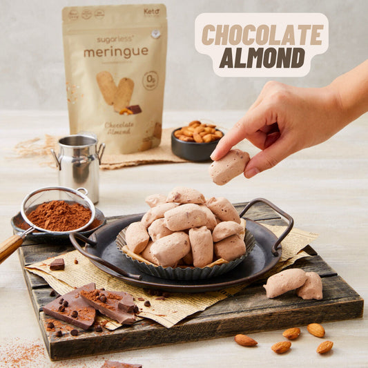 Sugarless 無添加糖蛋白脆餅 -到期日 11 月 20日 2025年 Chocolate Almond  25g
