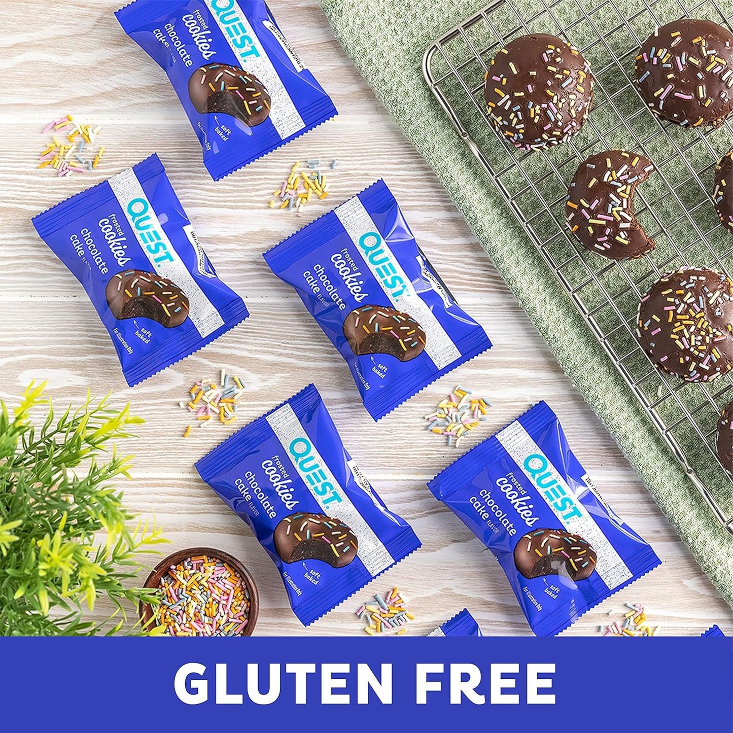 Quest Chocolate Cake Frosted Cookies 高蛋白棒 糖霜曲奇 朱古力蛋糕味