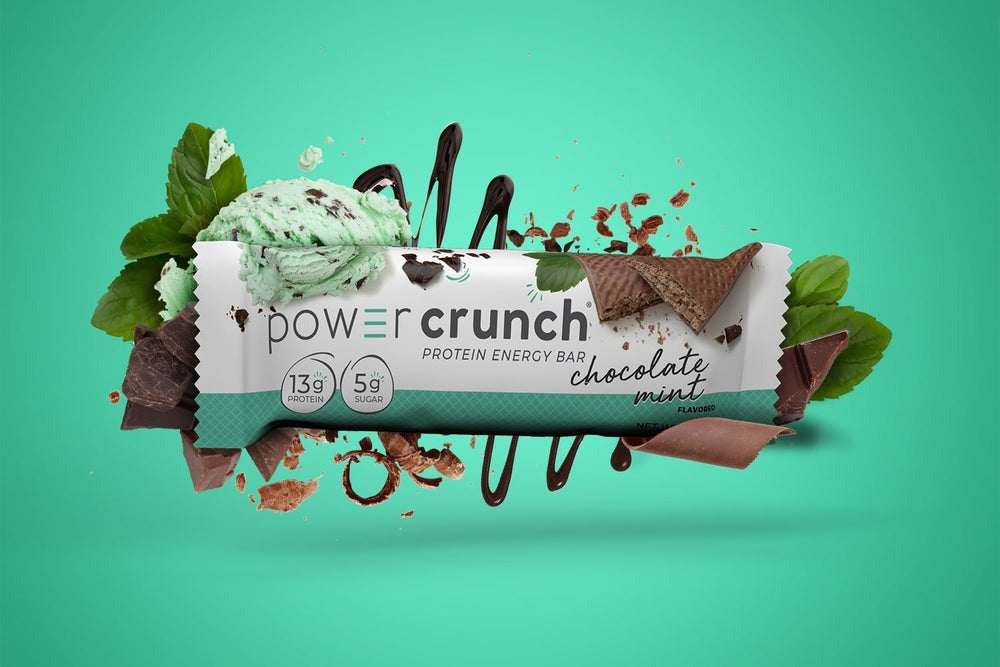 Power Crunch  高蛋白酥脆威化餅 能量棒-薄荷朱古力味