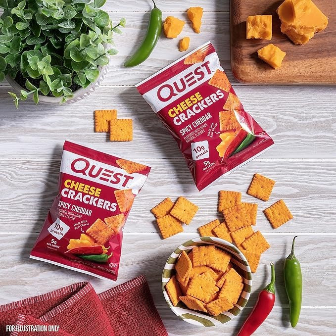 Quest - SPICY CHEDDAR CHEESE CRACKERS 芝士脆餅  30g