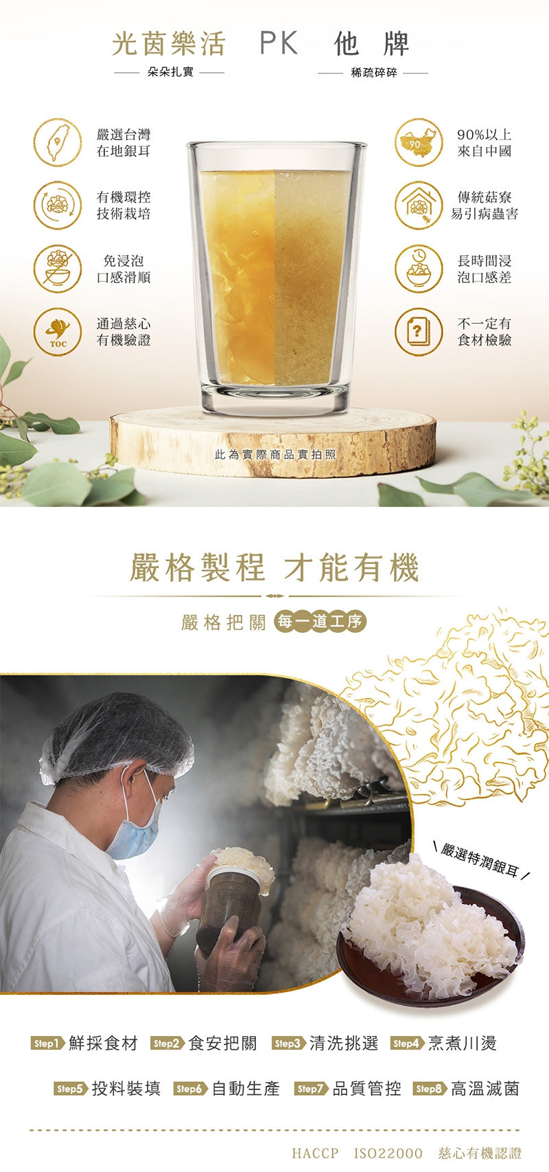 光茵樂活 -有機鮮銀耳6罐裝禮盒