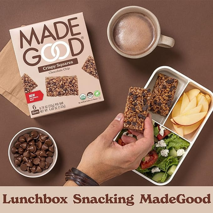 Madegood Crispy Squares Chocolate 有機脆脆穀麥米通 4.68oz / 132g
