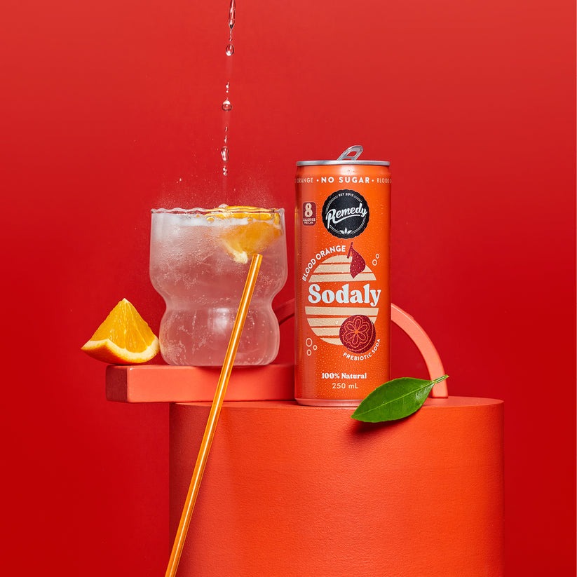 澳洲 REMEDY SODALY Blood orange  100%全天然無糖  血橙味 250mlx4