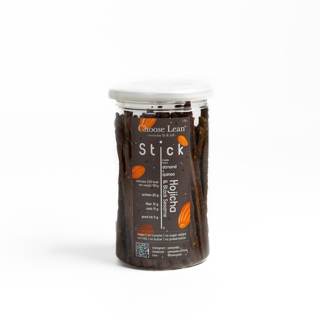 Peko Peko 高蛋白杏仁百力滋- Hojicha &amp; Black Sesame