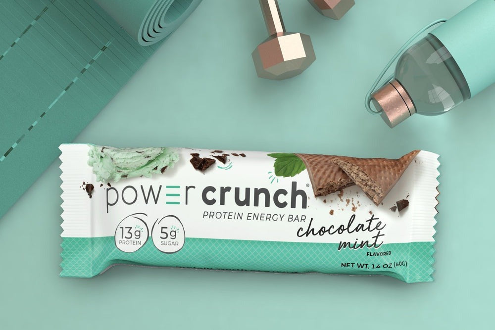 Power Crunch  高蛋白酥脆威化餅 能量棒-薄荷朱古力味