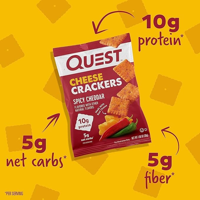 Quest - SPICY CHEDDAR CHEESE CRACKERS 芝士脆餅  30g