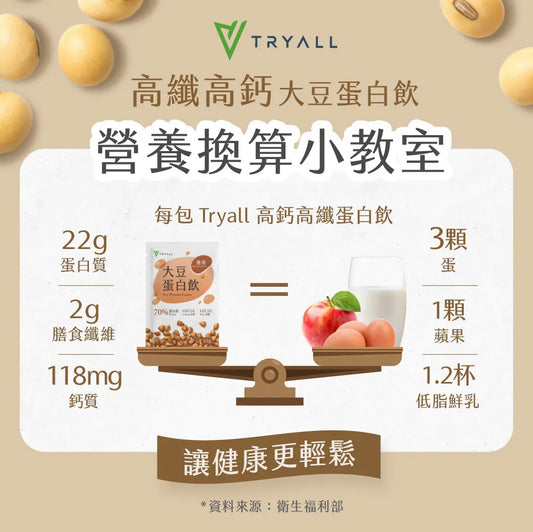Tryall | Soy Protein Isolate - Sesame 植物性大豆蛋白粉-芝麻32g  I 台灣蛋白粉