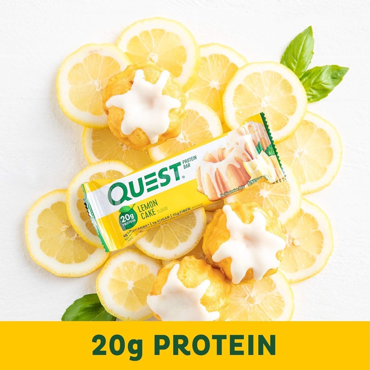 Quest Nutrition, 蛋白棒，檸檬蛋糕味 60g Lemon Cake Protein Bars