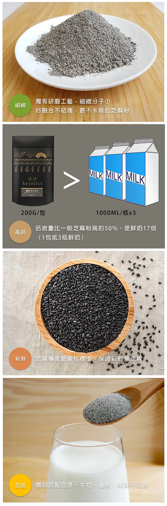 芝初-高鈣黑芝麻粉 ( 無添加糖)200g
