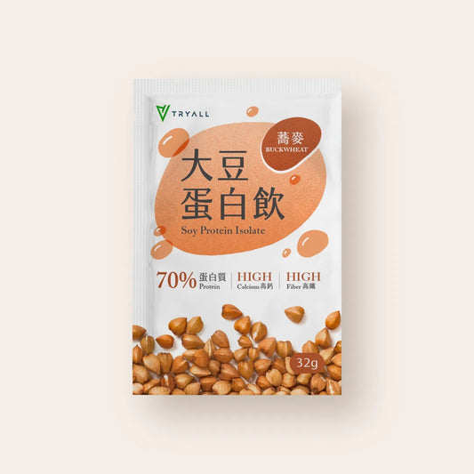Tryall | Soy Protein Isolate - Buckwheat 植物性大豆蛋白粉-蕎麥 32g  I 台灣蛋白粉
