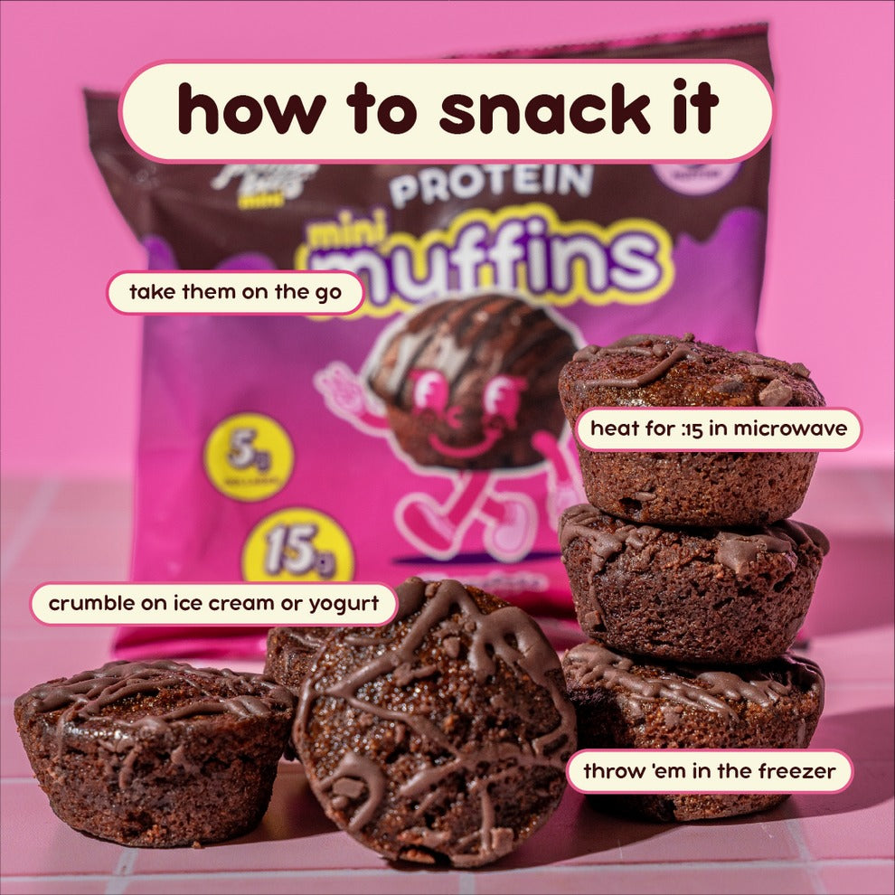 Prime Bites 高蛋白迷你瑪芬布朗尼-朱古力軟糖蛋糕味/Protein Mini Muffins Chocolate Fudge 60g