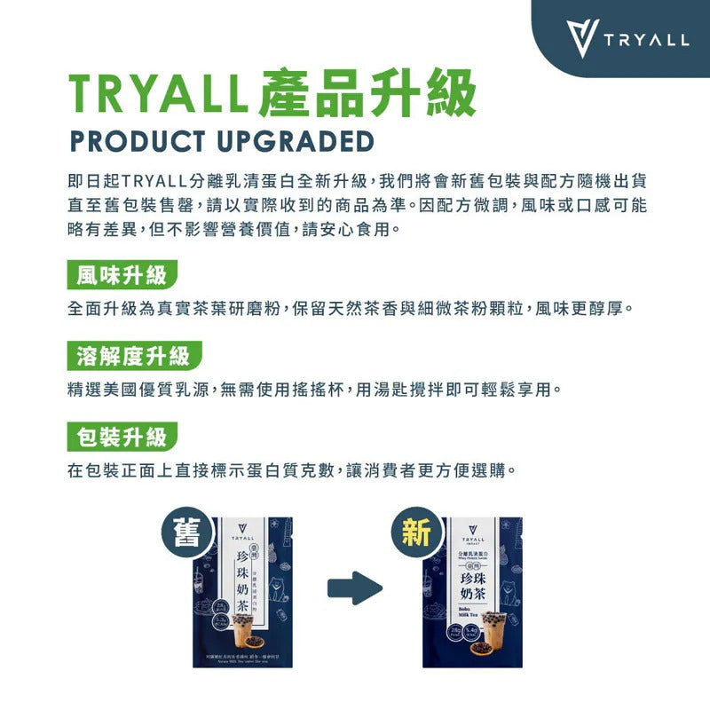 Tryall | 分離蛋白乳清-經典奶茶 (35g)Whey Protein Isolate Classic Milk Tea