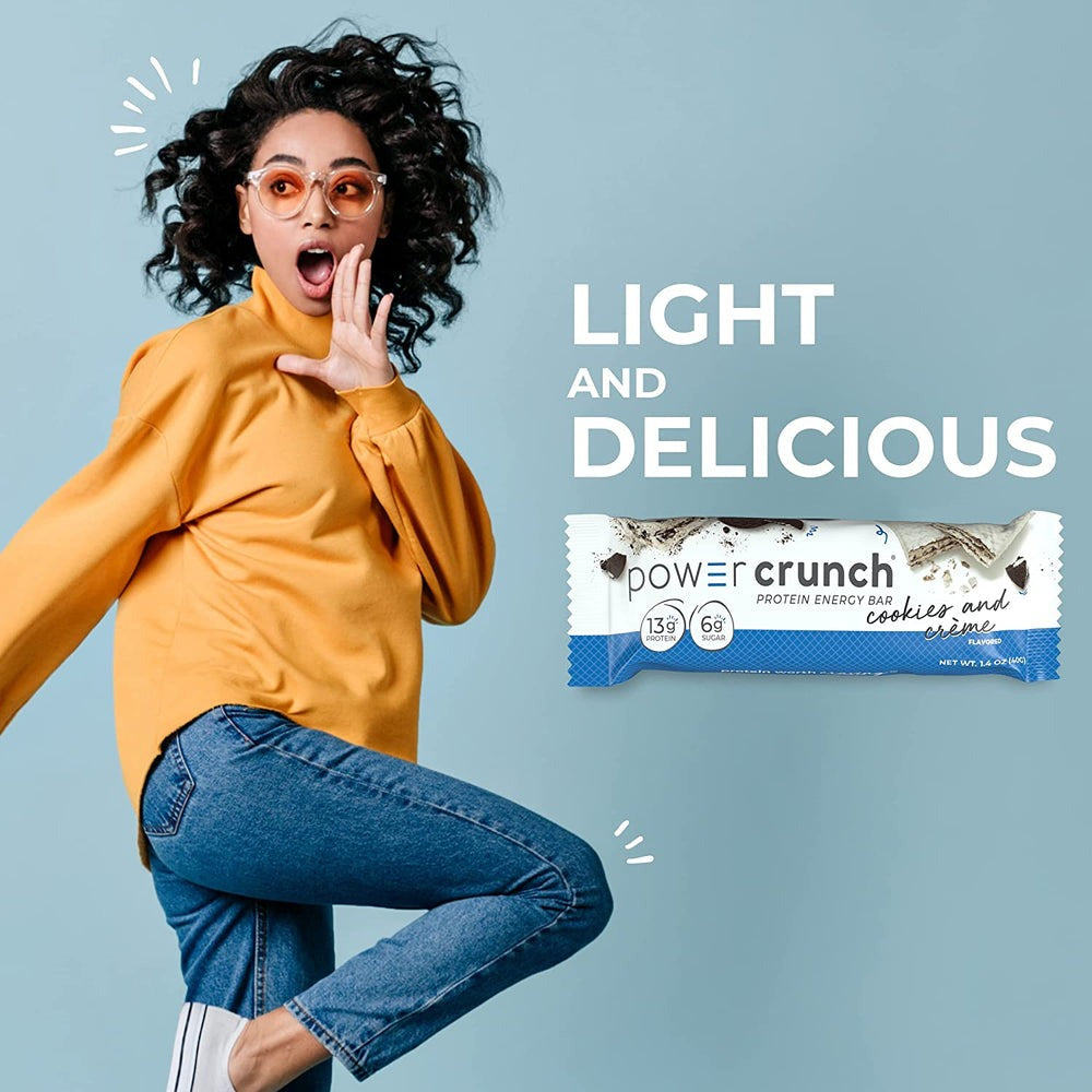 Power Crunch 高蛋白質能量棒,餅乾和奶油