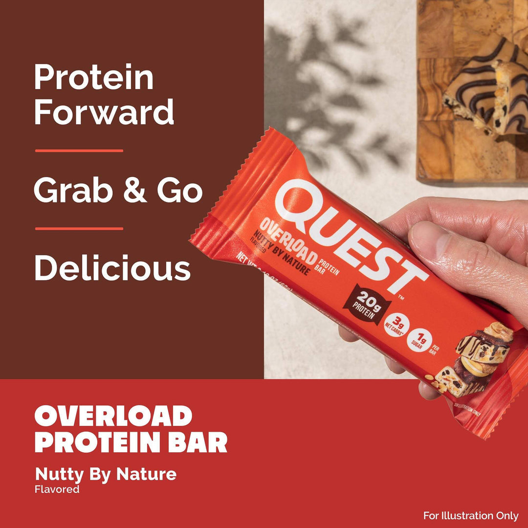 Quest Nutrition Nutty by Nature Overload Protein Bar 濃郁花生朱古力 Overload 蛋白質/能量棒