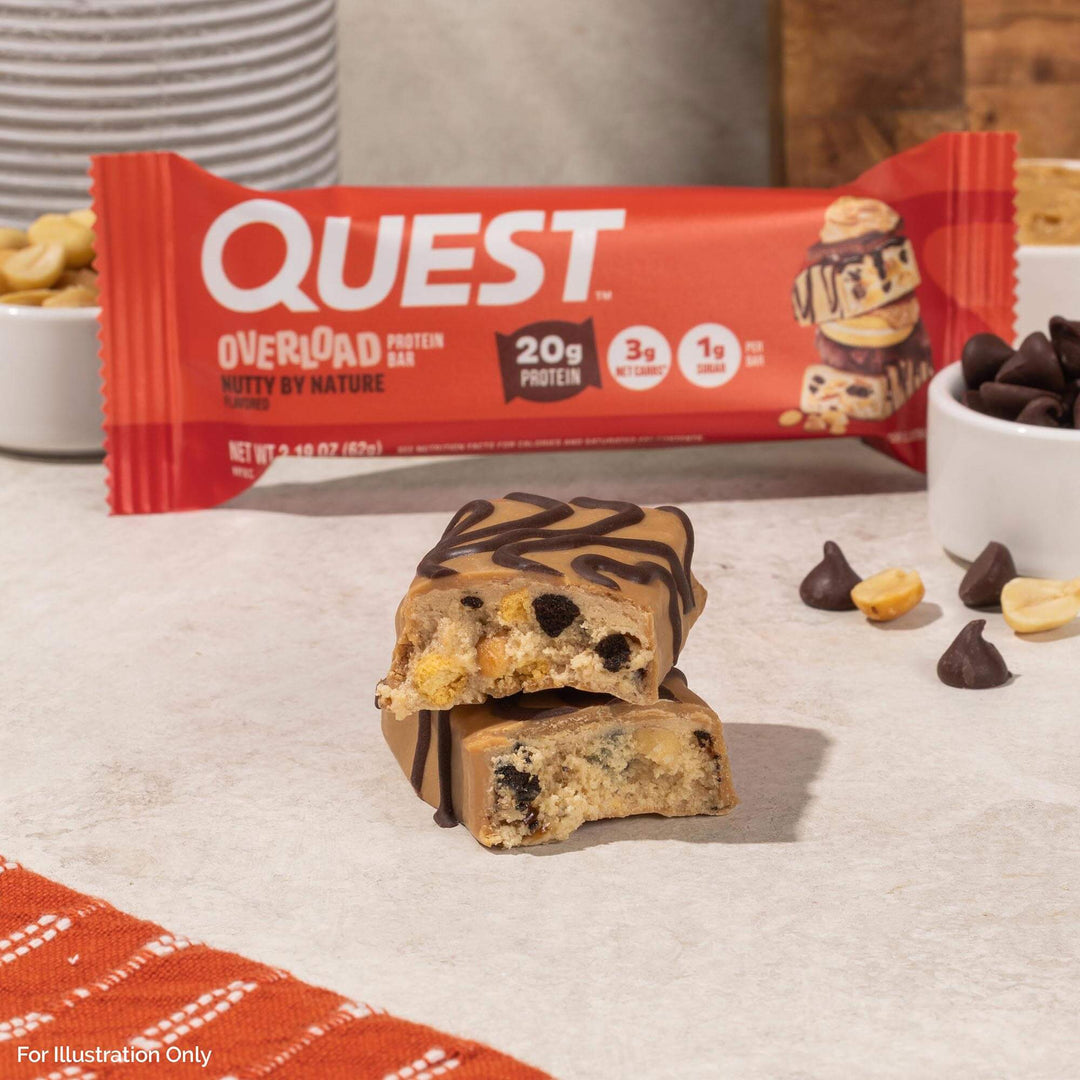 Quest Nutrition Nutty by Nature Overload Protein Bar 濃郁花生朱古力 Overload 蛋白質/能量棒