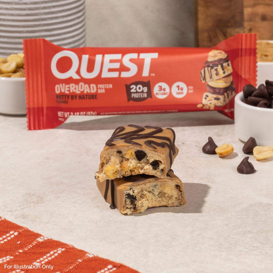 Quest Nutrition Nutty by Nature Overload Protein Bar 濃郁花生朱古力 Overload 蛋白質/能量棒