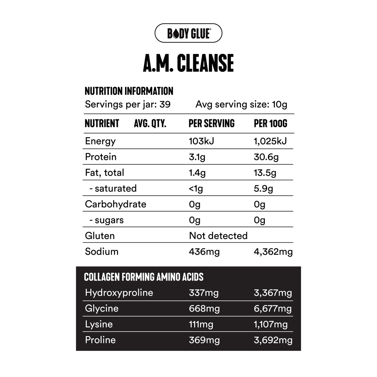 【澳洲 Gevity Rx】A.M. Cleanse 晨效排毒濃縮骨膠原精華（檸檬生薑味）390g