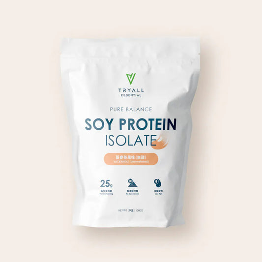 Tryall | Pure Balance 極粹大豆植物蛋白-蕎麥茶 1公斤  Pure Balance Soy Protein Isolate - Buckwheat Tea Flavor