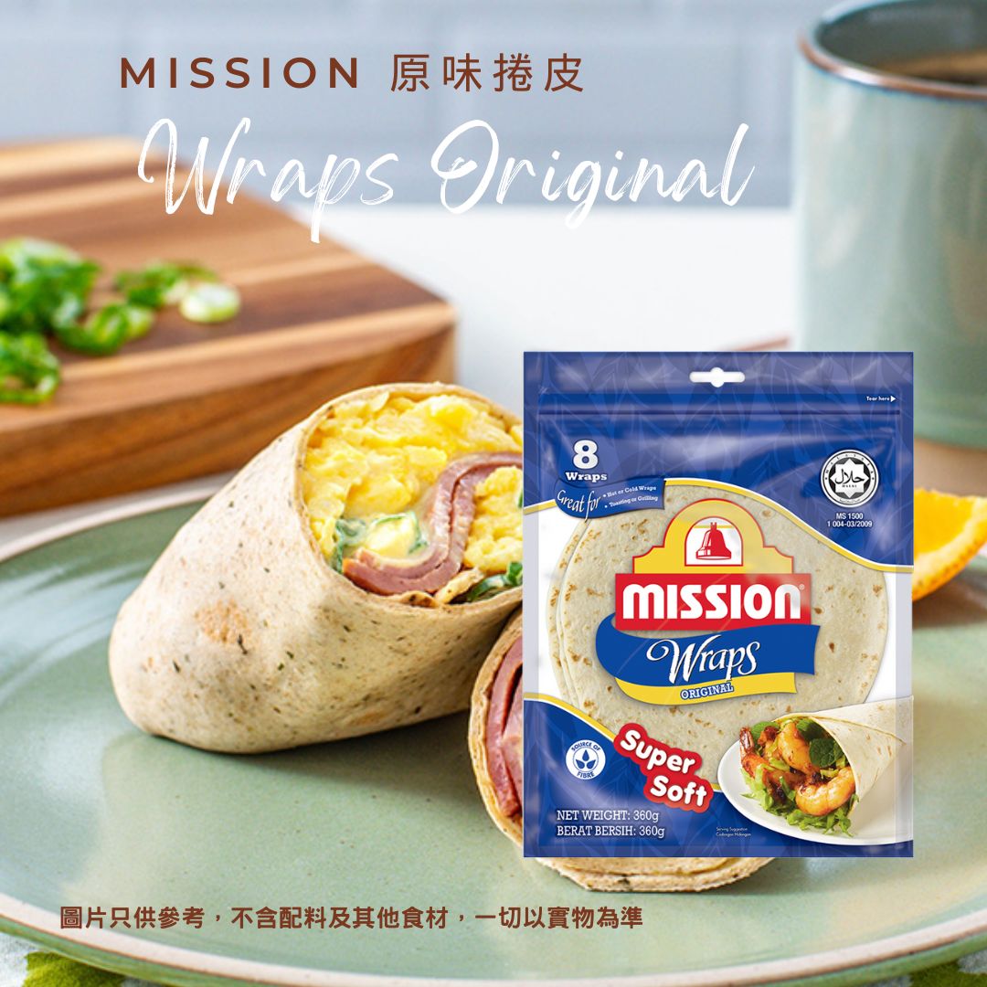 Mission - 原味捲餅(8片裝) 食用期 26年5 月 (新舊包裝隨機發貨) (1 bag)