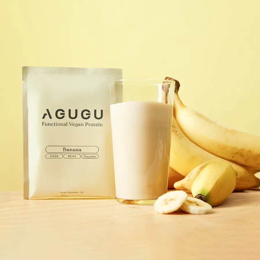 AGUGU-全素 豌豆蛋白飲－隨手包｜香蕉牛奶風味 Pea Protein banana