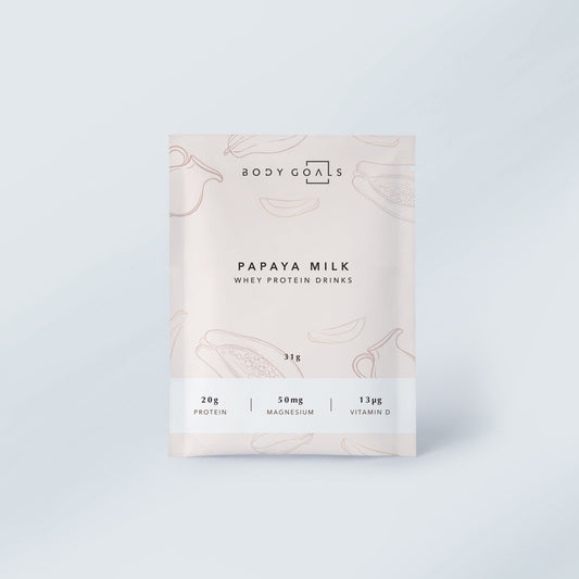 Body Goals 多效乳清蛋白飲 - 木瓜牛奶  31g 官方主圖