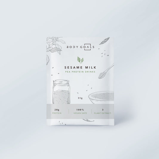 Body Goals 全素多效豌豆蛋白飲 -  芝麻歐蕾 31g 官方主圖