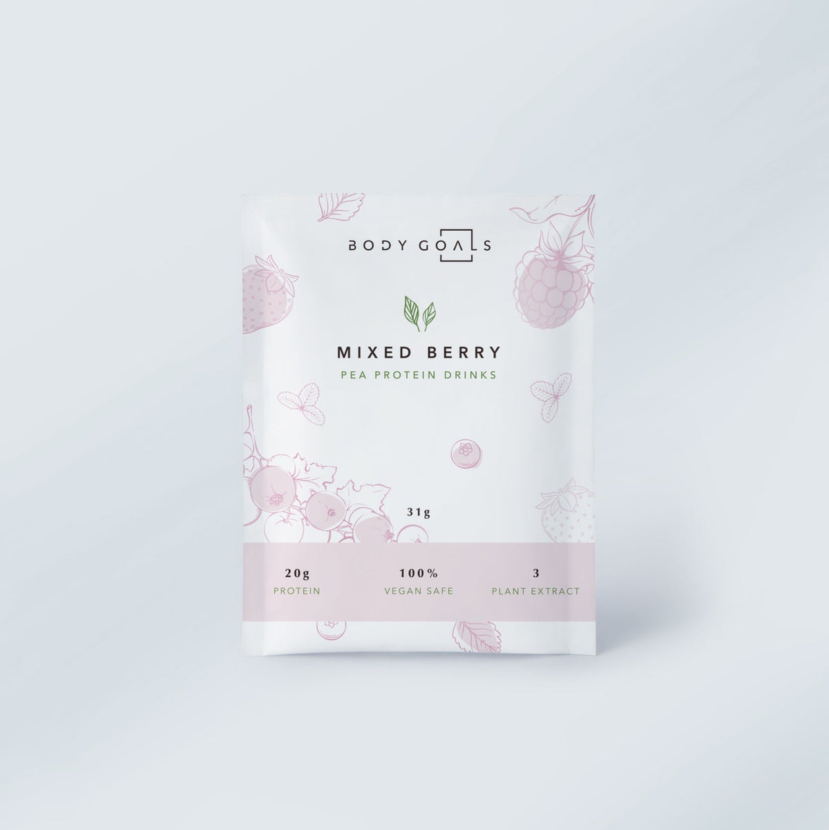 Body Goals 全素多效豌豆蛋白飲 -  繽紛野莓 31g 官方主圖