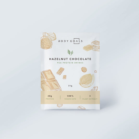 Body Goals全素多效豌豆蛋白飲 - 隨手包 | 榛果可可 31g 官方主圖