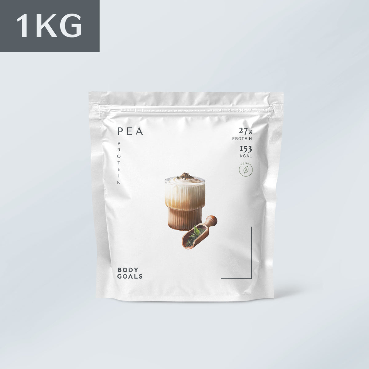 Body Goals 全素多效豌豆蛋白飲 PRO｜觀音拿鐵｜1KG 產品主圖